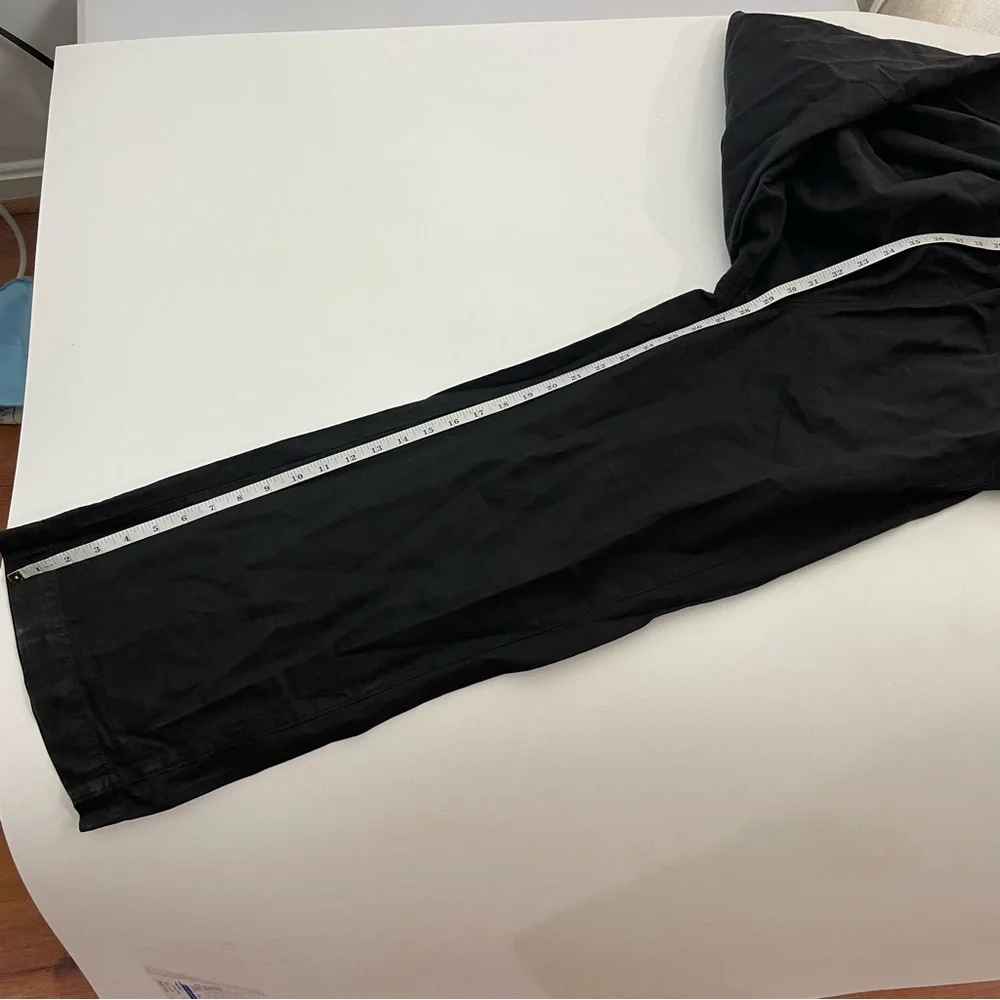 Everlane Fatigue Apron Jumpsuit Overalls 8 Black Organic Cotton Linen NWT